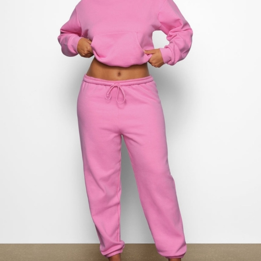 SKIMS CLASSIC FLEECE JOGGER - PINK